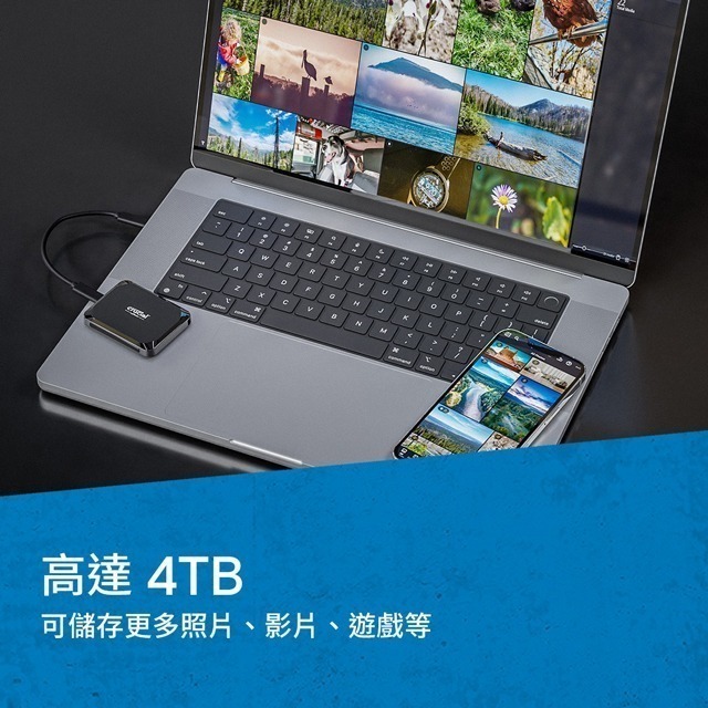 美光 Micron Crucial X9 Portable SSD 外接式固態硬碟-細節圖3