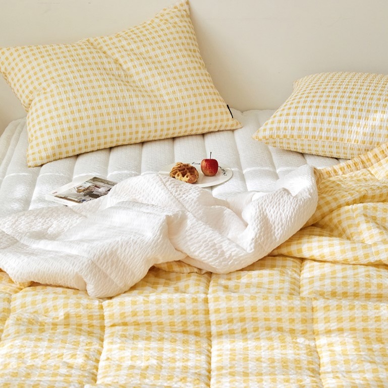 韓國涼被【溫暖家】maatila 親愛的夏天 18款花色 鋪棉 韓國棉被 涼被 薄被 夏被 被子 泡泡紗 棉被-細節圖3