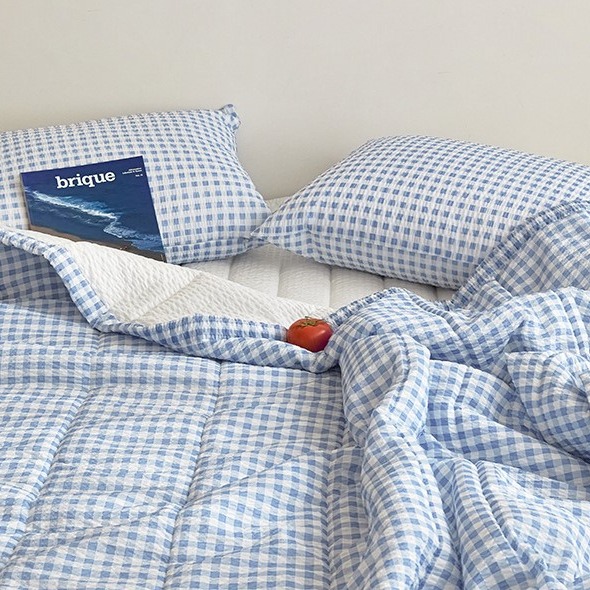 韓國涼被【溫暖家】maatila 親愛的夏天 18款花色 鋪棉 韓國棉被 涼被 薄被 夏被 被子 泡泡紗 棉被-細節圖4