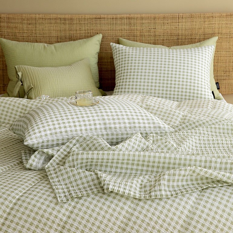 韓國涼被【溫暖家】maatila 親愛的夏天 18款花色 鋪棉 韓國棉被 涼被 薄被 夏被 被子 泡泡紗 棉被-細節圖7