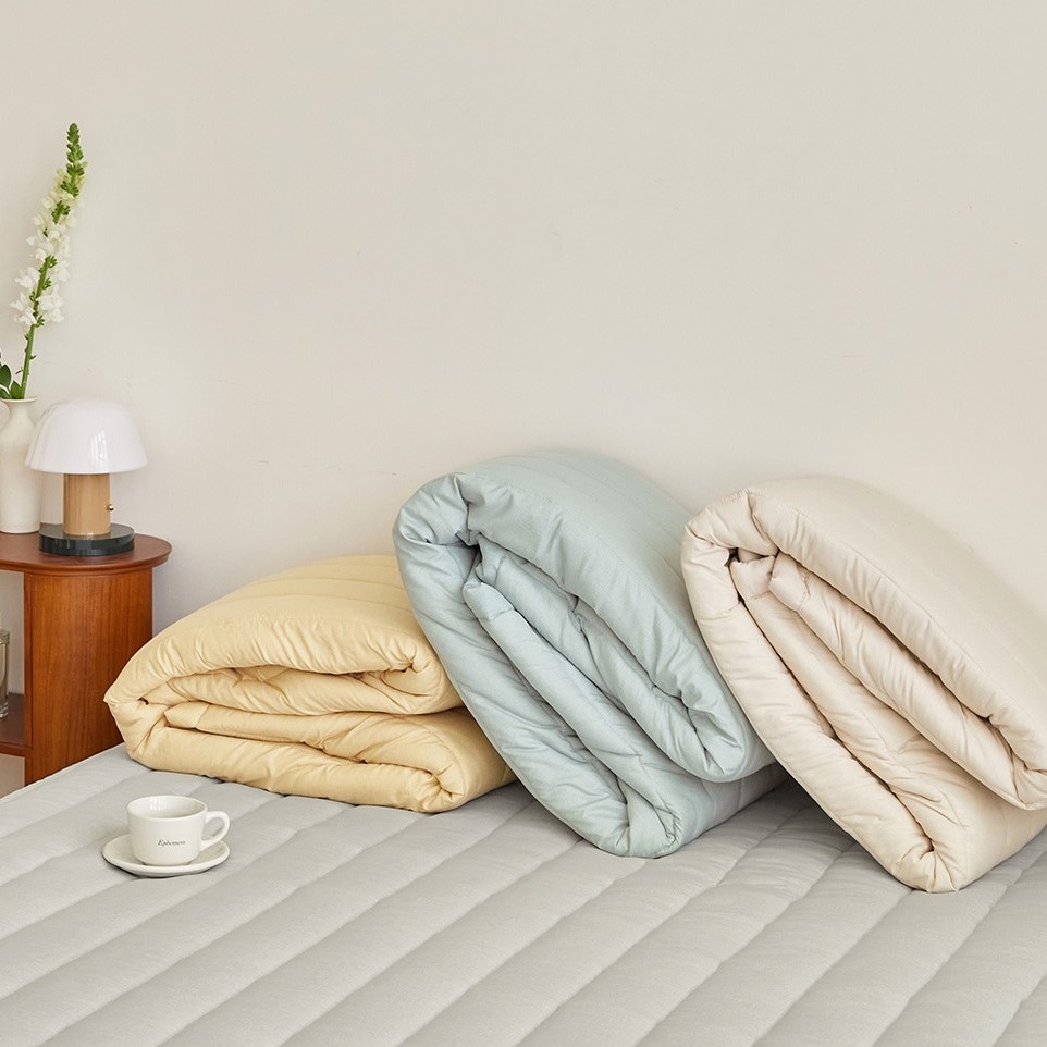 韓國床墊【溫暖家】maatila 素色無印風系列 素色 床墊 止滑墊 水洗  墊子 四季用 韓國 寢具-細節圖3