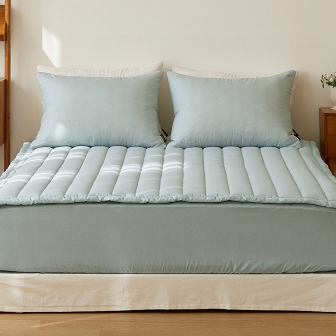 韓國床墊【溫暖家】maatila 素色無印風系列 素色 床墊 止滑墊 水洗  墊子 四季用 韓國 寢具-細節圖5