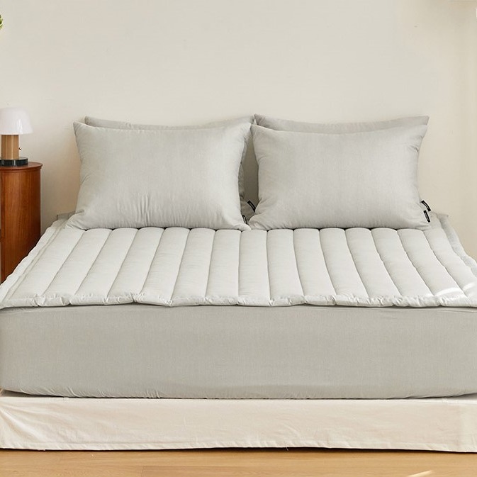 韓國床墊【溫暖家】maatila 素色無印風系列 素色 床墊 止滑墊 水洗  墊子 四季用 韓國 寢具-細節圖6