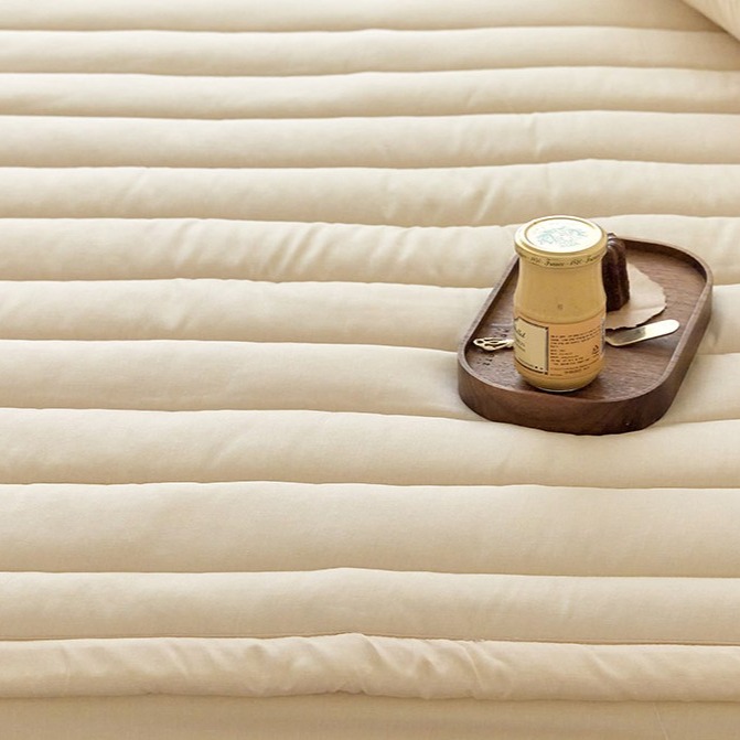 韓國床墊【溫暖家】maatila 素色無印風系列 素色 床墊 止滑墊 水洗  墊子 四季用 韓國 寢具-細節圖9