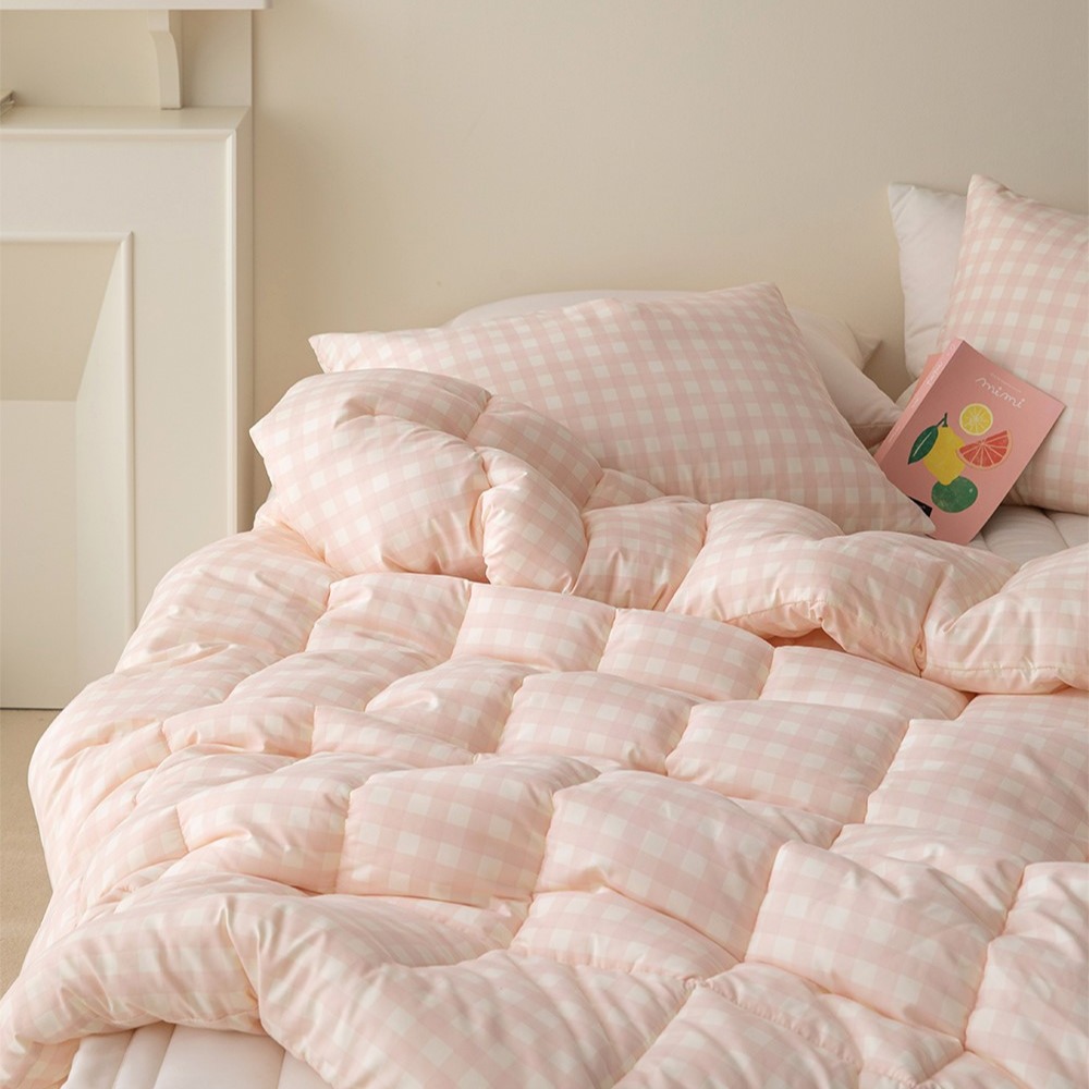 韓國四季被【溫暖家】maatila 彩色格紋系列 6款花色 韓國棉被 枕頭套  床墊 床單 枕頭套 被單-細節圖7