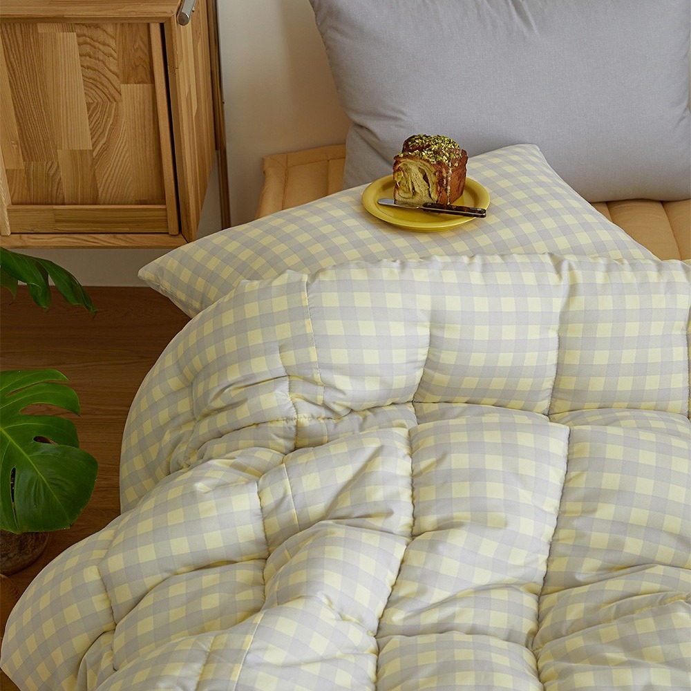 韓國四季被【溫暖家】maatila 彩色格紋系列 6款花色 韓國棉被 枕頭套  床墊 床單 枕頭套 被單-細節圖10