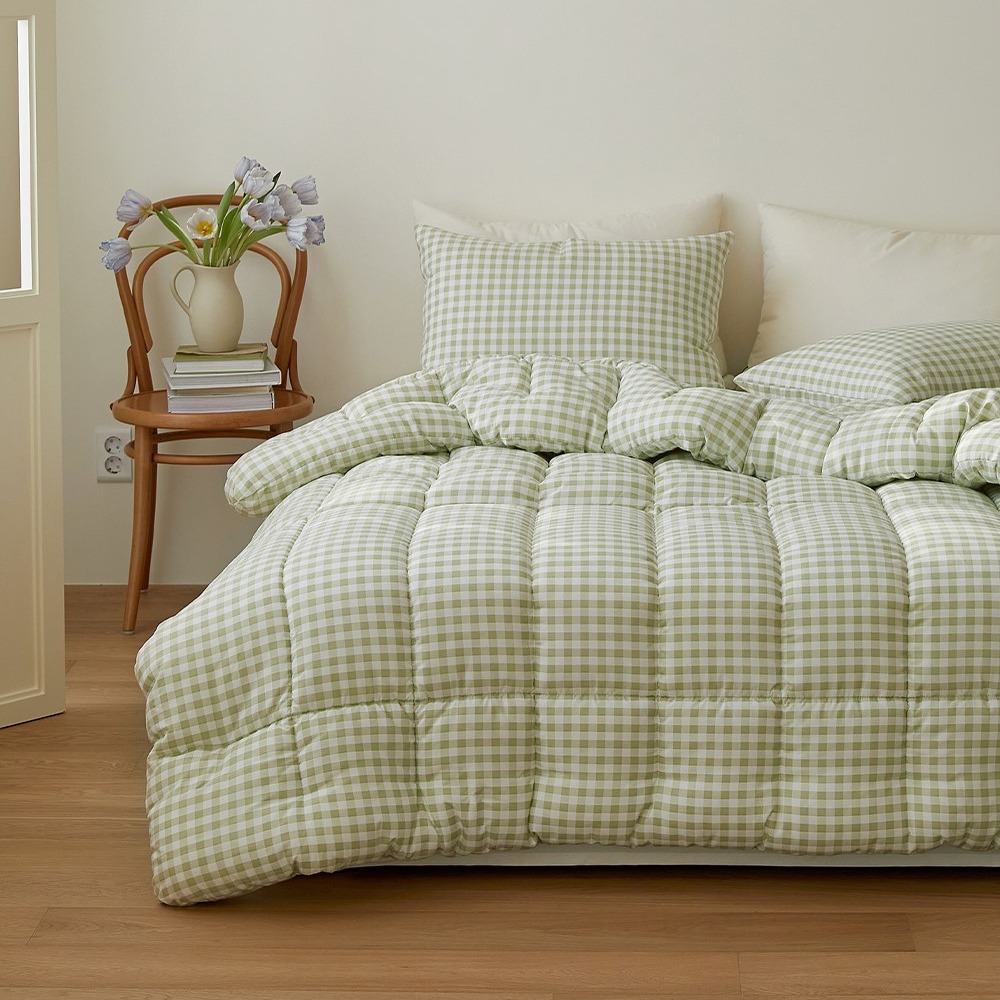 韓國四季被【溫暖家】maatila 甜品格紋系列 9款花色 韓國棉被 枕頭套 韓國製 被子 被單 被套 棉被 枕套 被-細節圖3