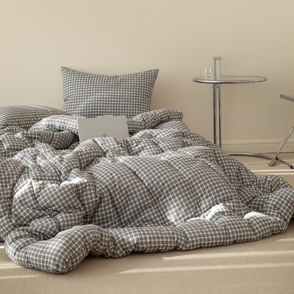 韓國四季被【溫暖家】maatila 甜品格紋系列 9款花色 韓國棉被 枕頭套 韓國製 被子 被單 被套 棉被 枕套 被-細節圖4