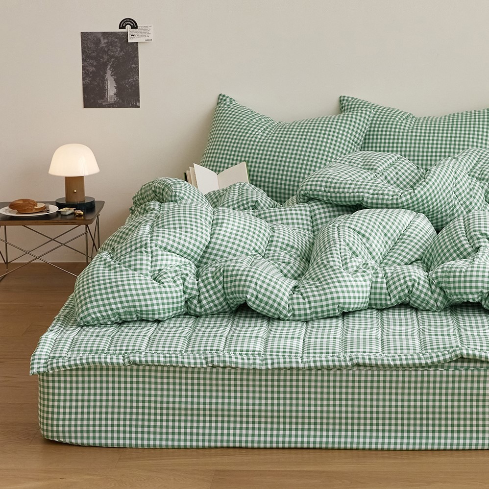 韓國四季被【溫暖家】maatila 甜品格紋系列 9款花色 韓國棉被 枕頭套 韓國製 被子 被單 被套 棉被 枕套 被-細節圖8