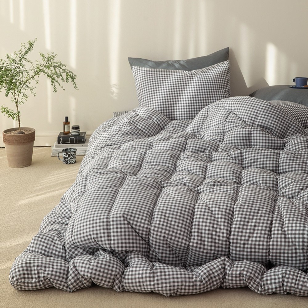 韓國四季被【溫暖家】maatila 甜品格紋系列 9款花色 韓國棉被 枕頭套 韓國製 被子 被單 被套 棉被 枕套 被-細節圖9