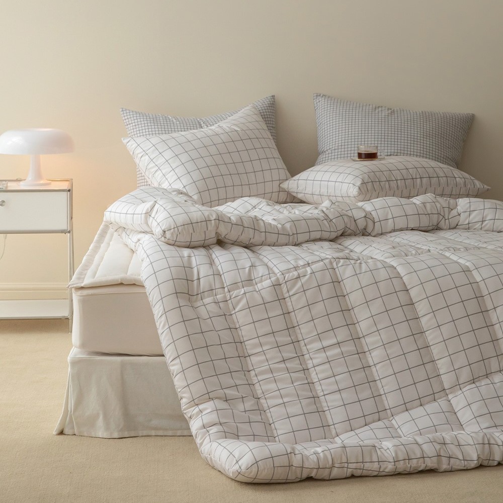 韓國四季被【溫暖家】maatila 甜品格紋系列 9款花色 韓國棉被 枕頭套 韓國製 被子 被單 被套 棉被 枕套 被-細節圖10