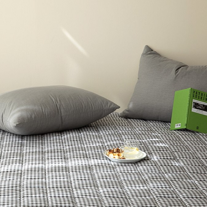 韓國床墊【溫暖家】maatila 甜品格紋系列 格紋床墊 止滑墊 可水洗  墊子 四季用 韓國 寢具-細節圖8