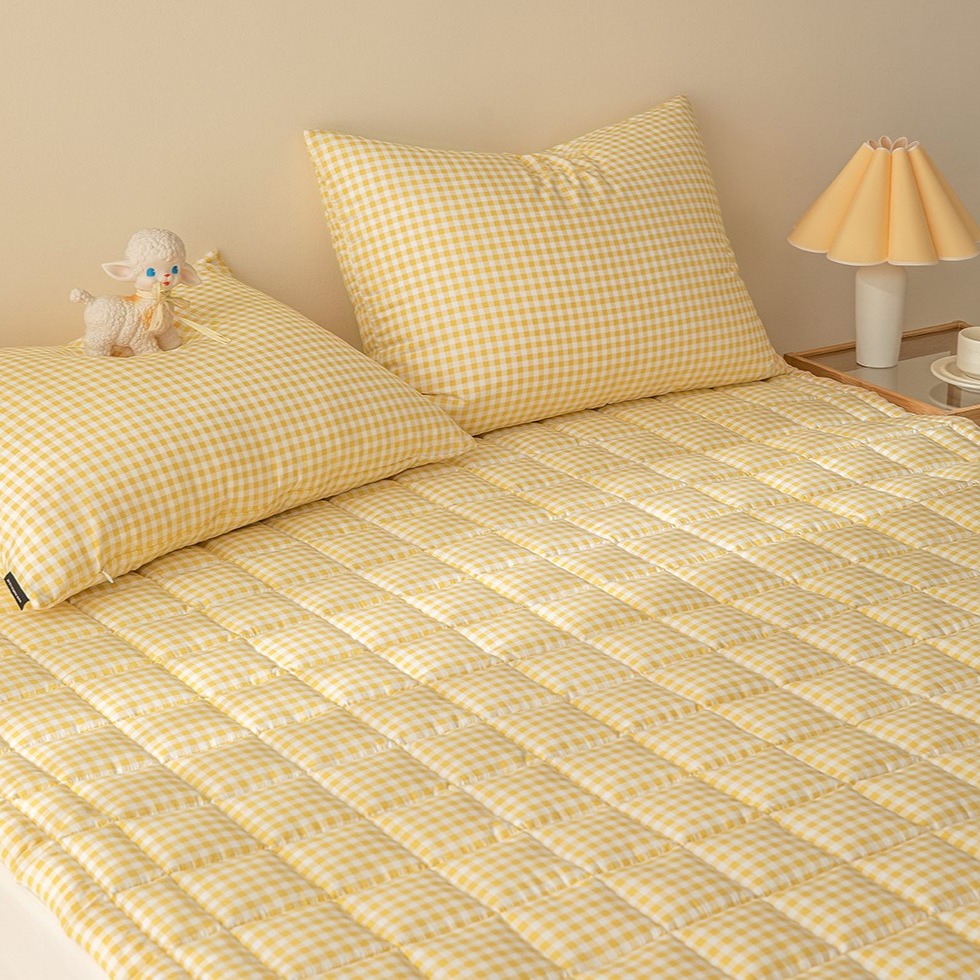 韓國床墊【溫暖家】maatila 甜品格紋系列 格紋床墊 止滑墊 可水洗  墊子 四季用 韓國 寢具-細節圖9