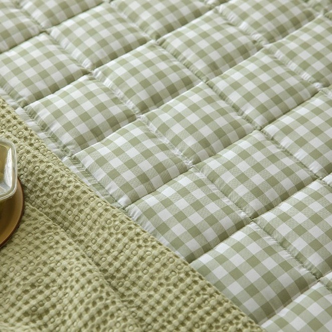 韓國床墊【溫暖家】maatila 甜品格紋系列 格紋床墊 止滑墊 可水洗  墊子 四季用 韓國 寢具-細節圖10