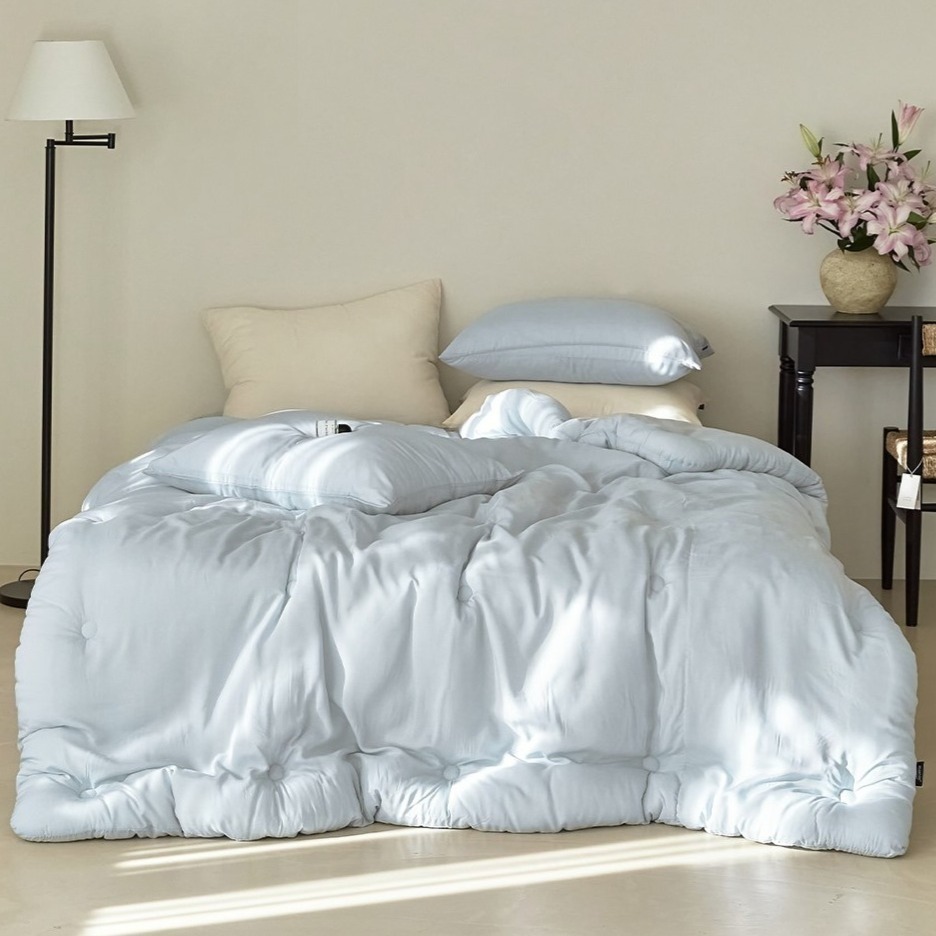 韓國四季被【溫暖家】maatila 鮮奶油 莫代爾棉 四季被 涼感 韓國棉被 床墊 水洗 枕頭套 被子 被套 被單-細節圖5