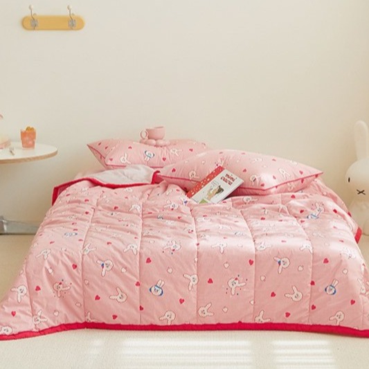 韓國兒童涼被【溫暖家】maatila 夏天的朋友 雙材質夏被 大童 被子 枕頭套 水洗 棉被 涼被 被單 童被-細節圖2