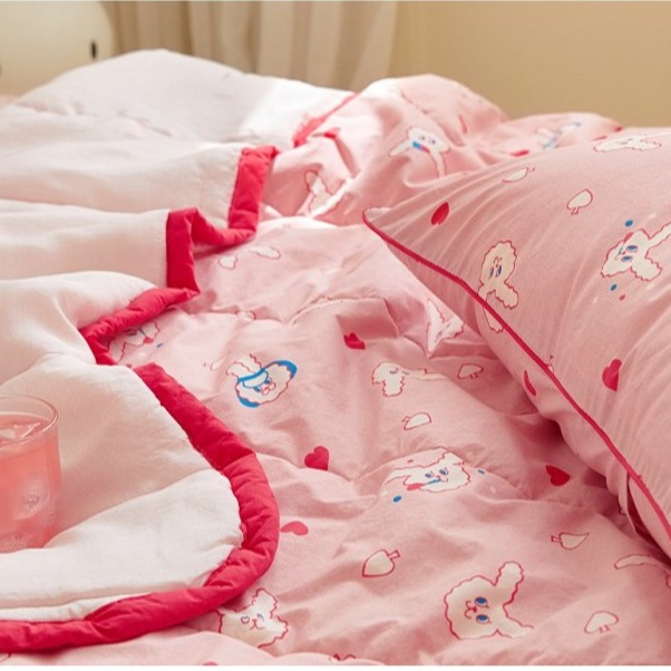 韓國兒童涼被【溫暖家】maatila 夏天的朋友 雙材質夏被 大童 被子 枕頭套 水洗 棉被 涼被 被單 童被-細節圖3