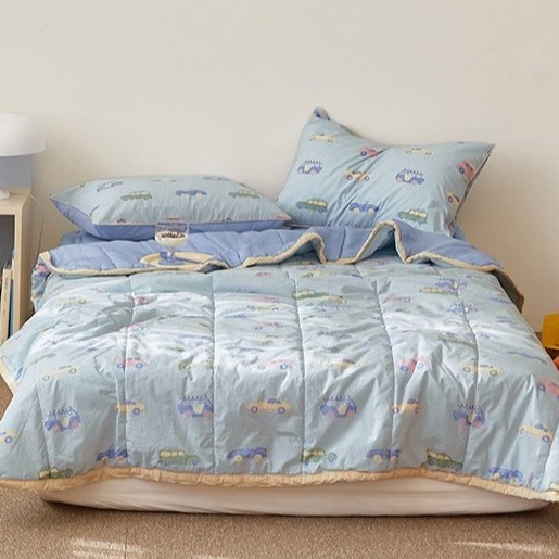 韓國兒童涼被【溫暖家】maatila 夏天的朋友 雙材質夏被 大童 被子 枕頭套 水洗 棉被 涼被 被單 童被-細節圖4