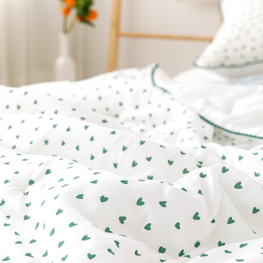 韓國涼被【溫暖家】DATTAMI 小愛心 夏季涼被 夏被 薄款 被子 枕頭套 水洗  床墊 韓國製 韓國棉被-細節圖8