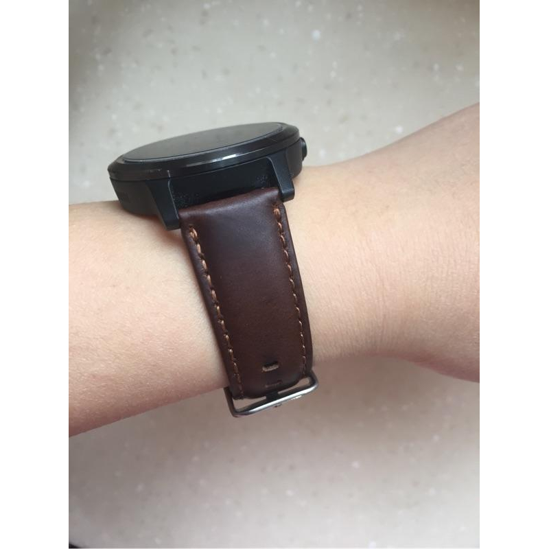 [東仔賣場]Garmin Venu 2 plus SQ 2 Vivomove sport 3 hr 皮革錶帶-細節圖3