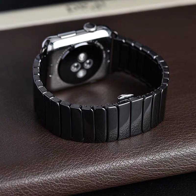 apple watch 錶帶 陶瓷錶帶 watch1/2/3/4/5手錶錶帶-細節圖2