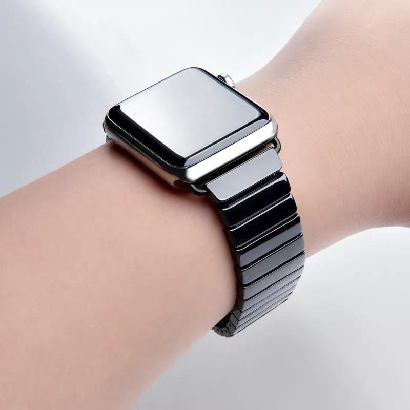 apple watch 錶帶 陶瓷錶帶 watch1/2/3/4/5手錶錶帶-細節圖3