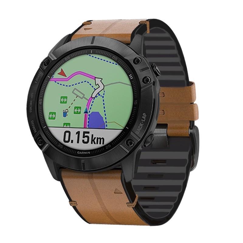 [東仔賣場] garmin fenix 7 pro 7X tactix 7 epix pro 皮革矽膠 複合 快拆錶帶-細節圖6