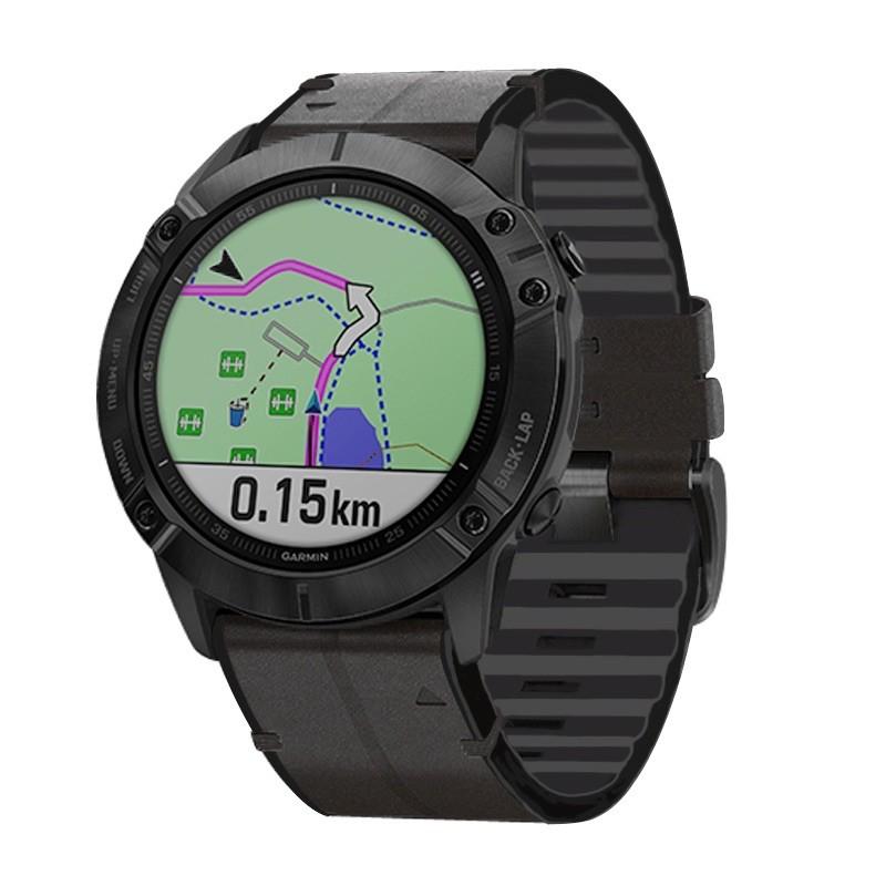 [東仔賣場] garmin fenix 7 pro 7X tactix 7 epix pro 皮革矽膠 複合 快拆錶帶-細節圖8
