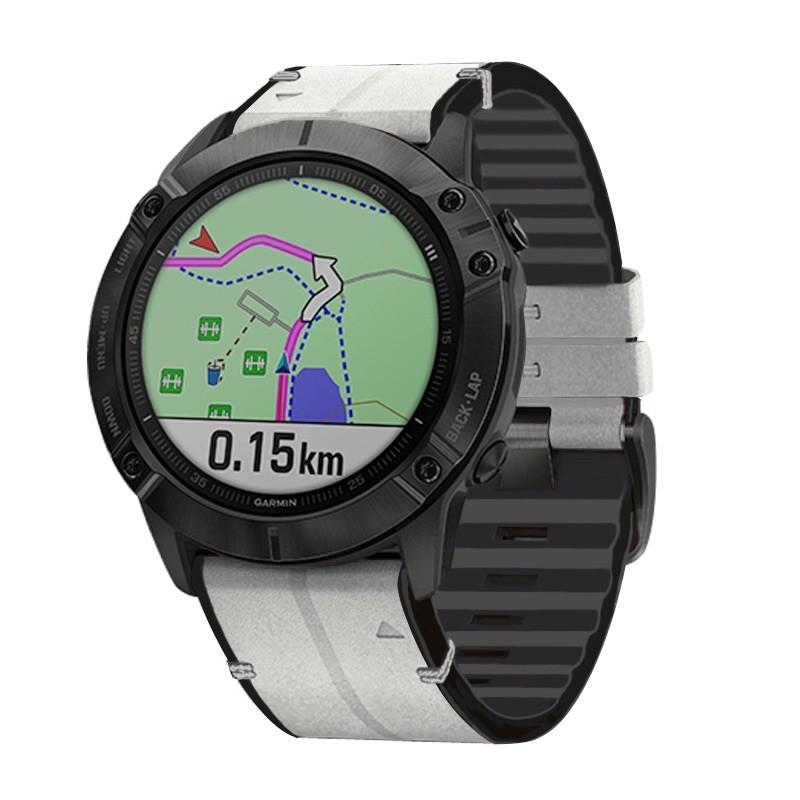 [東仔賣場] garmin fenix 7 pro 7X tactix 7 epix pro 皮革矽膠 複合 快拆錶帶-細節圖9