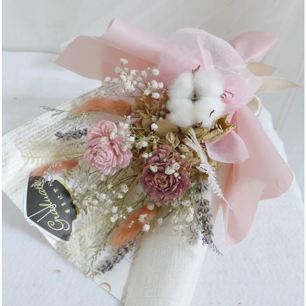 eflora |可急單客製 學士帽 畢業花束 乾燥花束 伴娘禮 婚禮小物 生日禮物 畢業乾燥花 畢業禮物 索拉擴香薰衣草-細節圖3