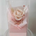 情人節獻禮 ღ 獨愛你永生花束✿ 玻瑰繡球永生花 求婚花束生日禮物告白花束-規格圖10