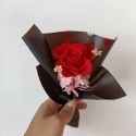 情人節獻禮 ღ 獨愛你永生花束✿ 玻瑰繡球永生花 求婚花束生日禮物告白花束-規格圖10