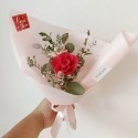 情人節玫瑰永生花束S   乾燥花束 求婚告白婚禮捧花生日禮物母親節畢業花束-規格圖8