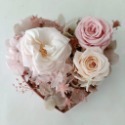 桃粉愛心永生玻瑰心型花盒 告白求婚戒盒婚禮紀念日生日禮物花束卡片永生花乾燥花-規格圖3