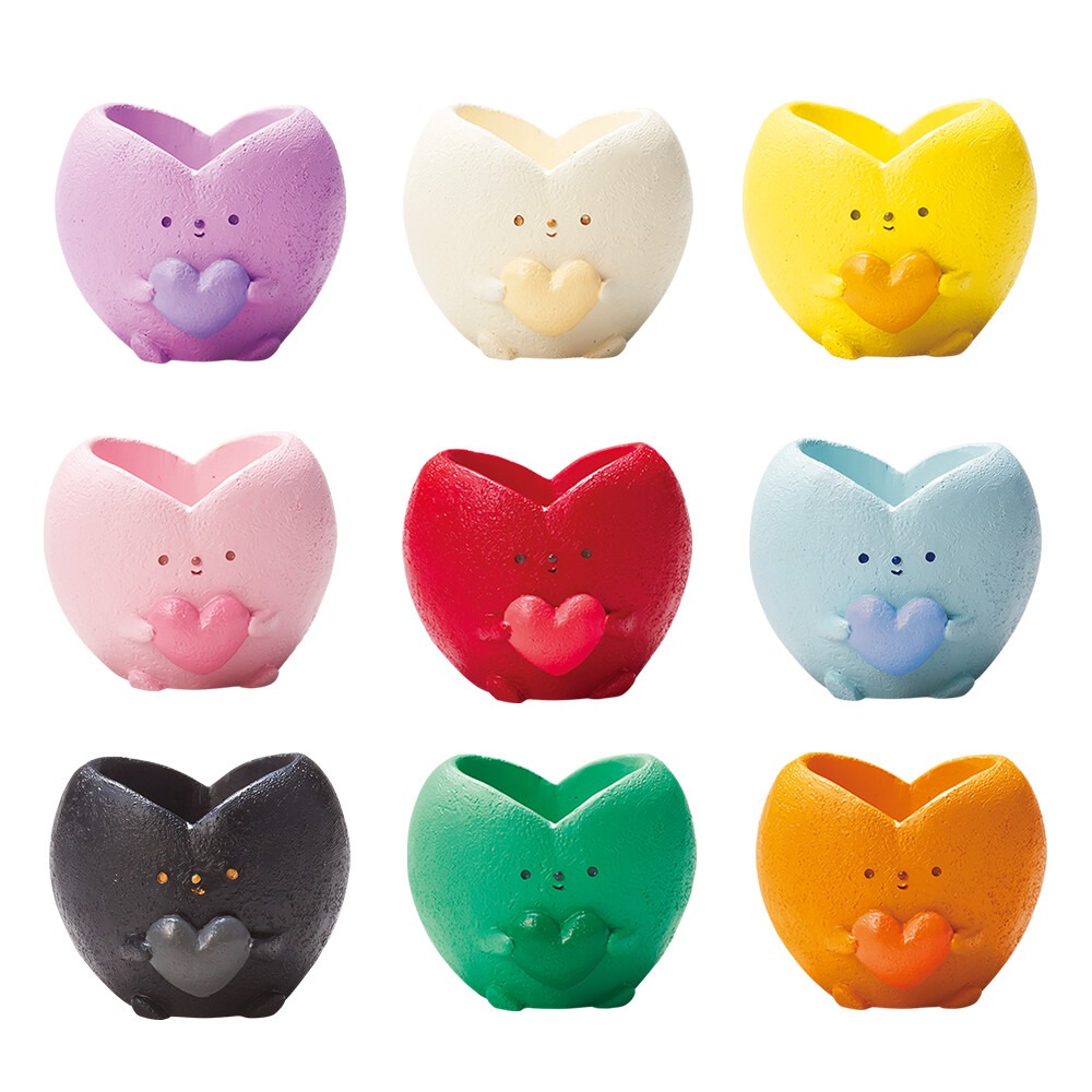 現貨招財貓愛心 日本進口花器 迷你花器 多肉盆栽 Greenhouse 樹脂花盆花器資材生日聖誕節新年開幕開運婚禮禮物-細節圖7