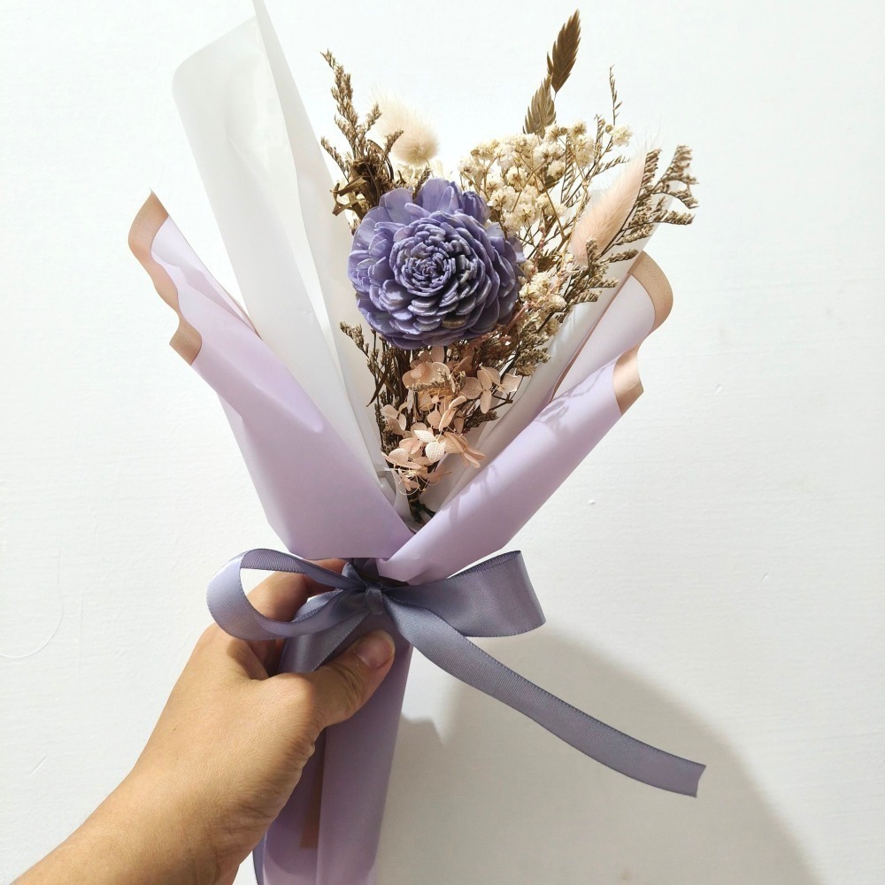 畢業花束玫瑰向日葵太陽花|新品永生花乾燥花謝師禮物SM線下取貨-細節圖7