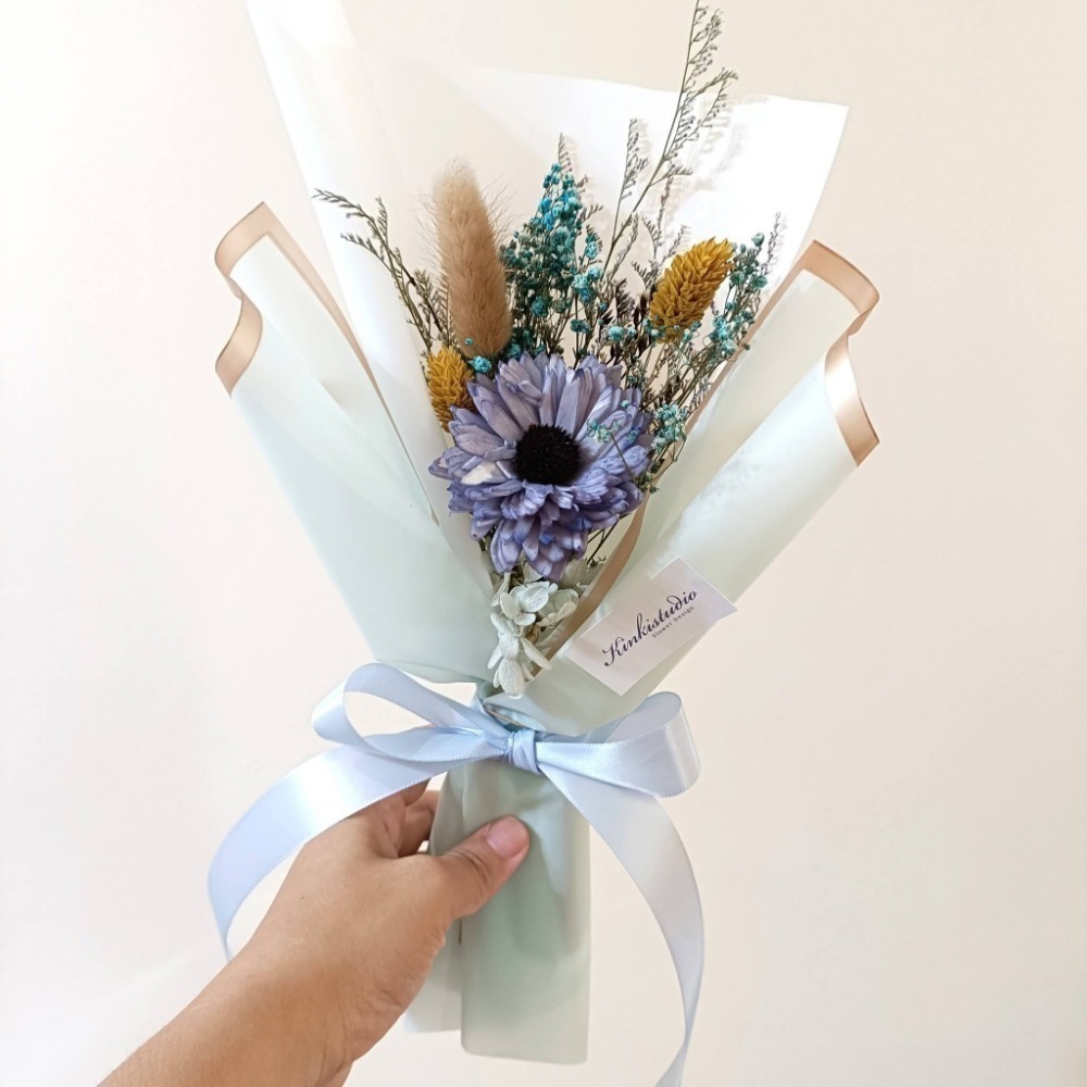 畢業花束玫瑰向日葵太陽花|新品永生花乾燥花謝師禮物SM線下取貨-規格圖7