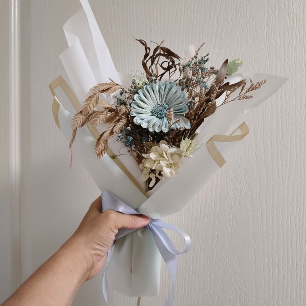 畢業花束玫瑰向日葵太陽花|新品永生花乾燥花謝師禮物SM線下取貨-規格圖7