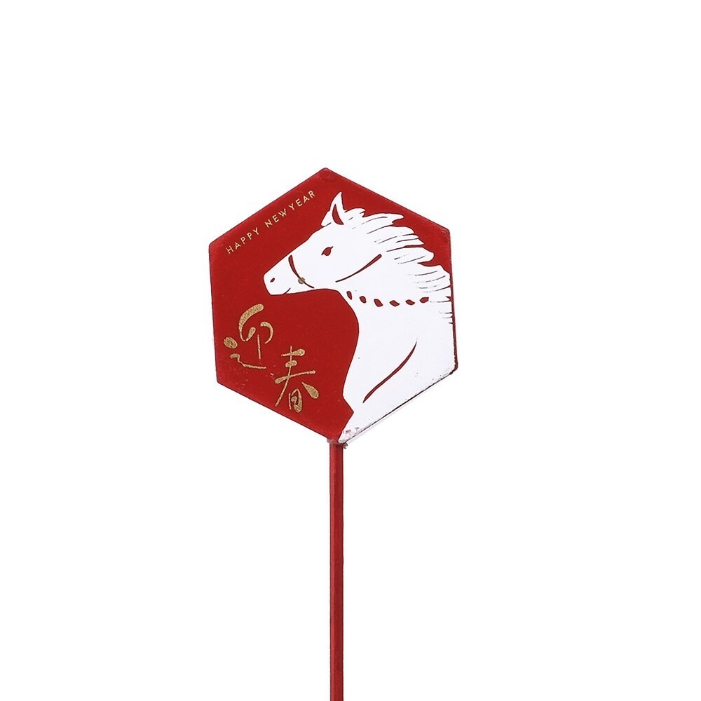 2026日式Greenhouse花插 馬年迎春狗犬達摩招財貓水引花插  緞帶框|星星愛心|蝴蝶結|新年母親節情人節現貨-規格圖11