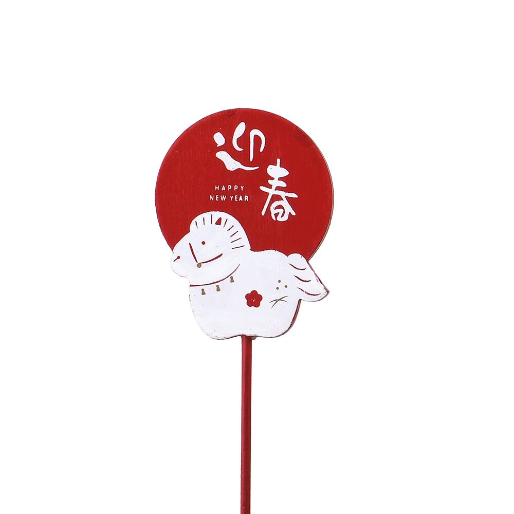 2026日式Greenhouse水引花插 馬年迎春狗犬達摩招財貓花插  緞帶框|星星愛心|蝴蝶結|新年母親節情人節現貨-細節圖7