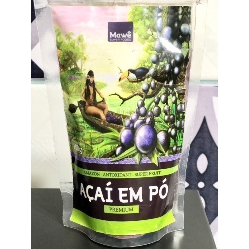 【巴西好物】(效期最長至2027/08/25) 巴西莓粉-超級水果-原廠原裝100公克-現貨 Mawe Acai-細節圖2