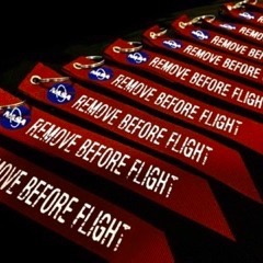 【ALPHA INDUSTRIES】REMOVE BEFORE FLIGHT 專用 NASA暗紅色紅飄帶鑰匙圈 預購-細節圖3