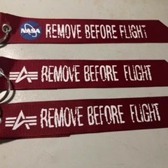 【ALPHA INDUSTRIES】REMOVE BEFORE FLIGHT專用 暗紅色紅飄帶 鑰匙圈 預購-細節圖6