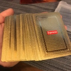 新年過年打牌裝逼 復刻Supreme FW13 Gold Deck of Cards 金色樸克牌 舖克牌 鋪克牌 土豪金-細節圖3