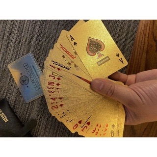 新年過年打牌裝逼 復刻Supreme FW13 Gold Deck of Cards 金色樸克牌 舖克牌 鋪克牌 土豪金-細節圖4