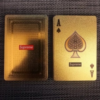 新年過年打牌裝逼 復刻Supreme FW13 Gold Deck of Cards 金色樸克牌 舖克牌 鋪克牌 土豪金-細節圖10