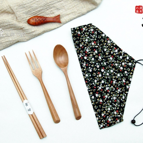 湯匙 叉子 筷子日 式和風木質餐具 實木湯匙 環保餐具 兒童餐具 拍照道具 日皇
