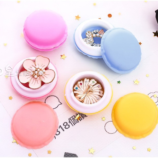 仿真馬卡龍 拍照道具 馬卡龍收納盒 可挑款 飾品盒 置物盒 小藥盒 佈置 婚禮小物 日皇二館-細節圖2