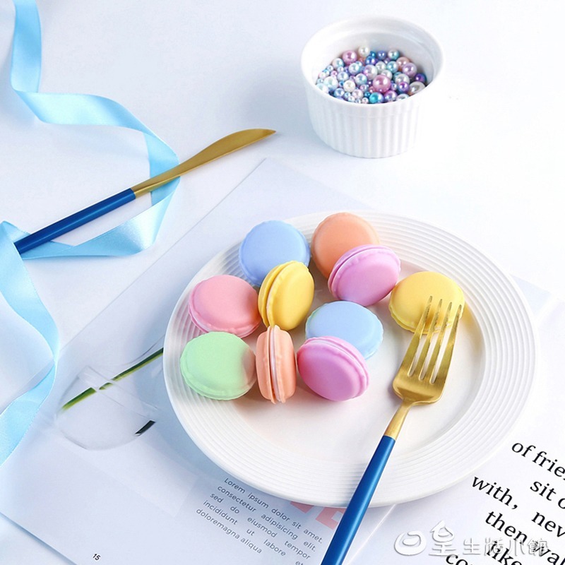 仿真馬卡龍 拍照道具 馬卡龍收納盒 可挑款 飾品盒 置物盒 小藥盒 佈置 婚禮小物 日皇二館-細節圖6