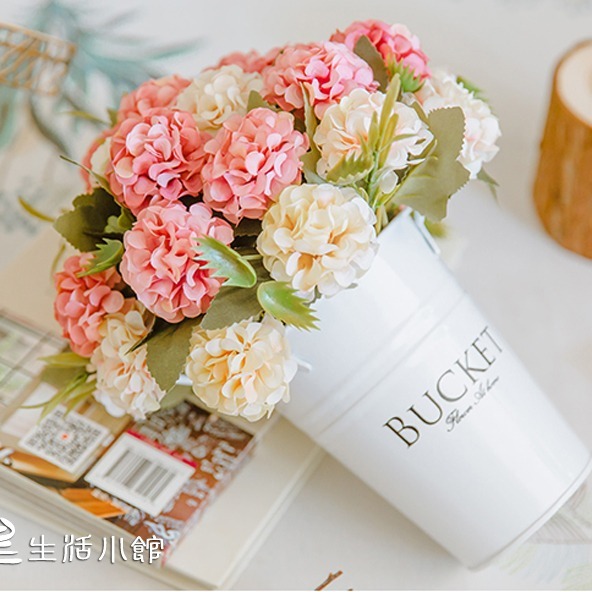 仿真花 拍照道具 仿真花束 雛菊 球菊 繡球花 拍攝道具 婚禮佈置 擺飾 裝飾 化妝品飾品拍照道具 日皇-細節圖2